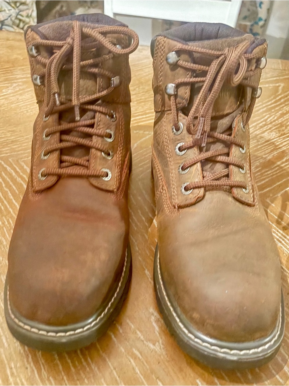 Wolverine Brown Waterproof Leather Work Boots